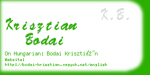 krisztian bodai business card